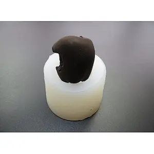 SG0003 Apple With a Bite Shaped soap Mold Cake Decoration tools 3d handmade silicone mould