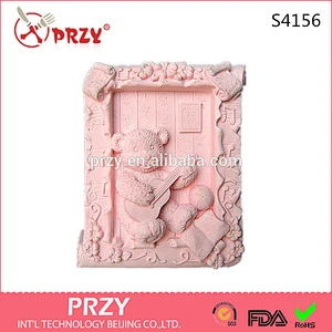 S4156 PRZY 2D Silicone Soap Mold, silicone animal soap molds,silicone moulds