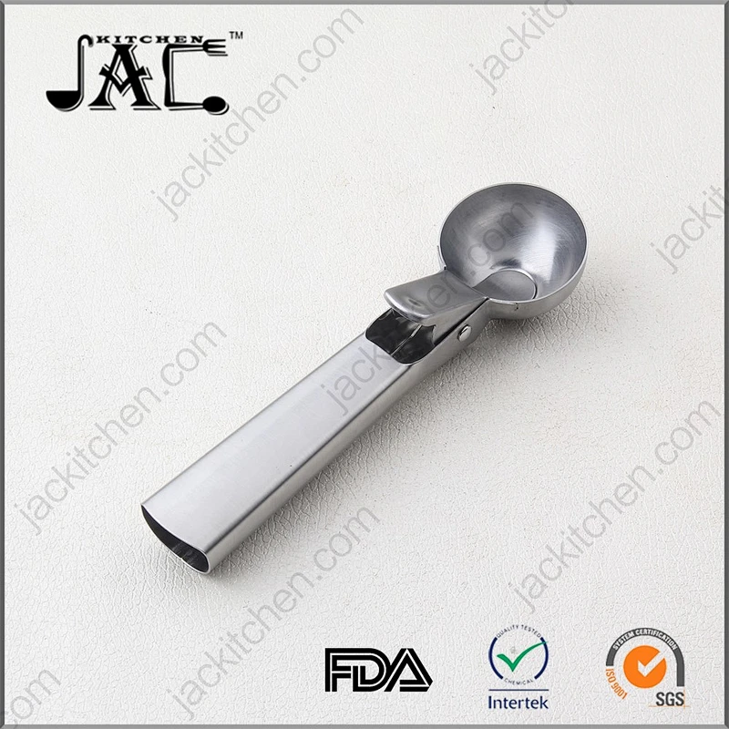 Stainless Steel Ice Cream Scoop with Trigger for Baking