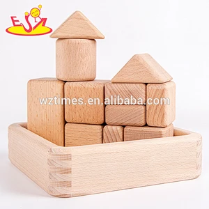 2018 Wholesale preschool kids construct wooden building toys for sale W13A133