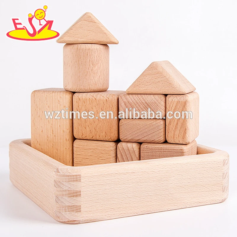 2018 Wholesale preschool kids construct wooden building toys for sale W13A133