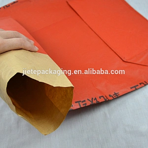 Printed brown kraft paper bag with custom design for packing chemical powder