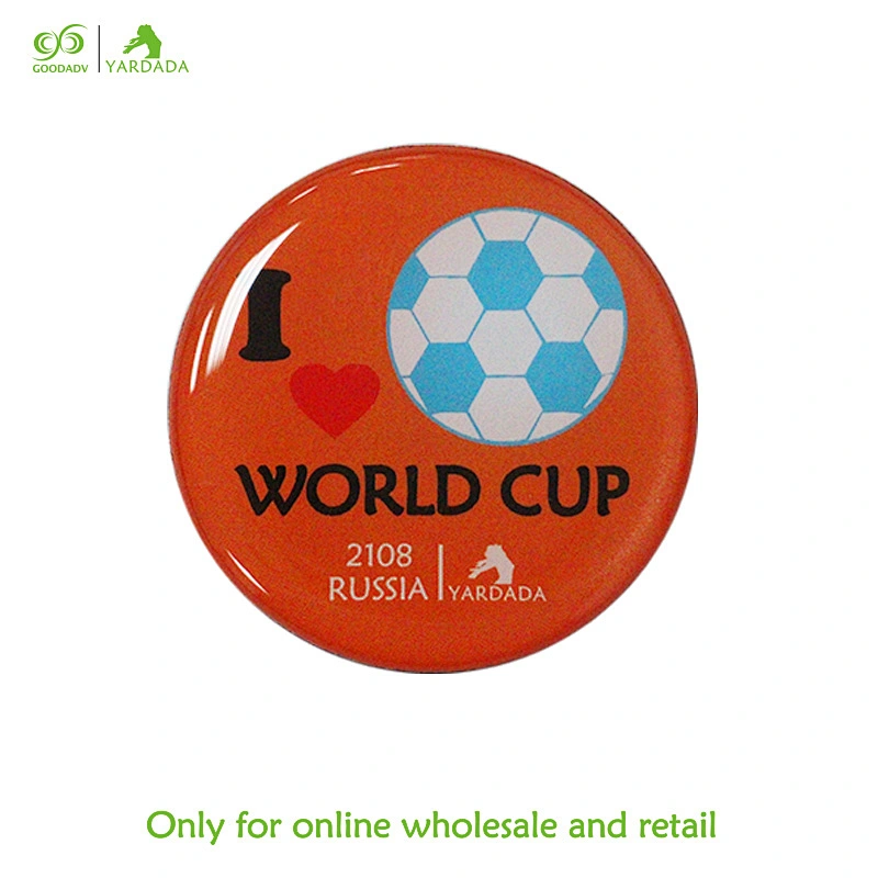 High quality 3D Football Cup pattern epxoy fridge magnet, strong suction and beautiful in stock.