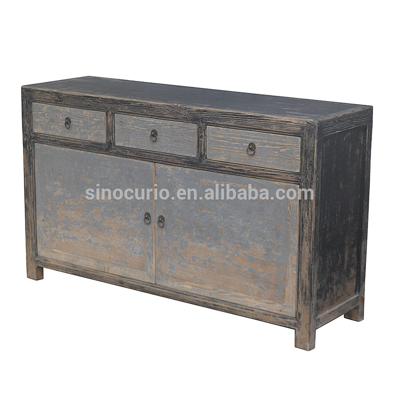 Chinese antique solid wood cabinet Shabby Chic style antique furniture
