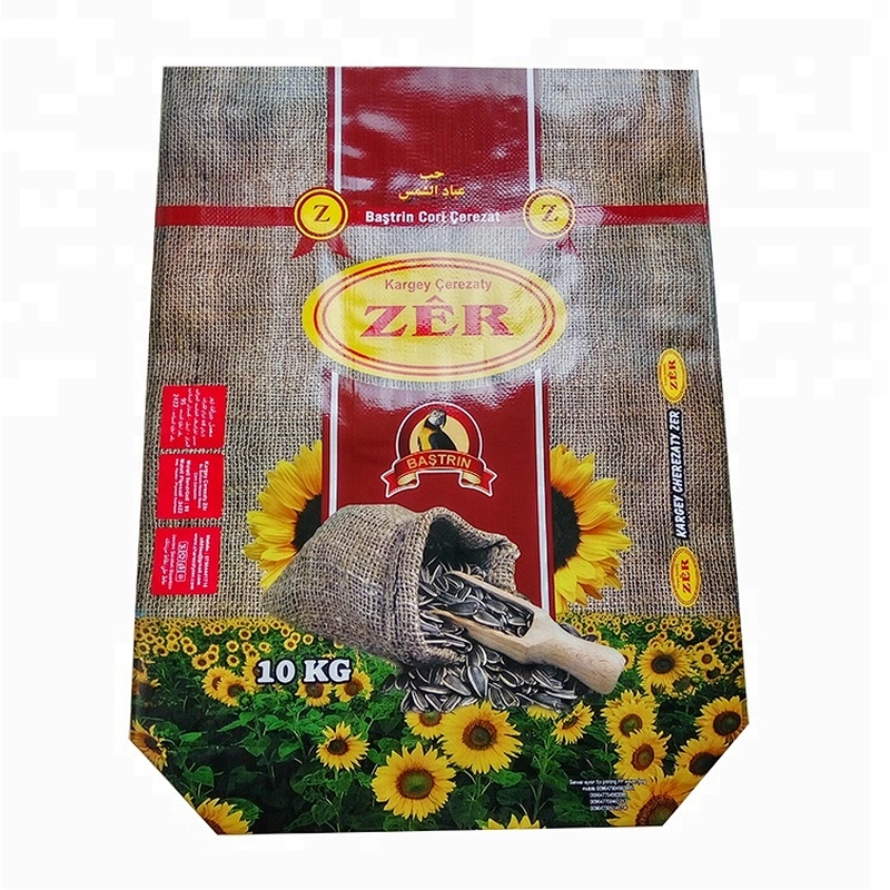 100% virgin pp agricultural sunflower seed PP woven packing bags, corn starch packaging bag