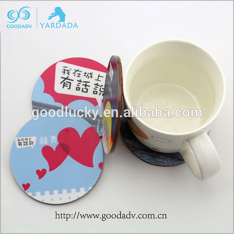 Custom design printing beer coaster, promotional wine drink coasters