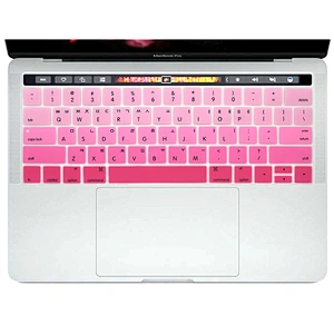 Silicone Rainbow Korean Keyboard Protective Film laptop keyboard cover for Macbook New Pro 13