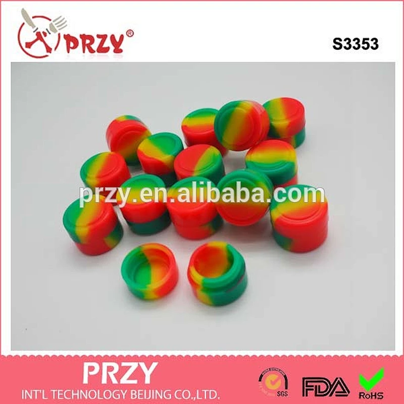 S3353 silicone wax jar silicone jar for wax