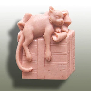 New arrival cute cat Silicone mold handmade soap molds Cat silicone candle Mould