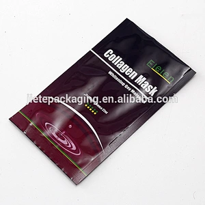 Customized popular PE bag apckaging collagen mask