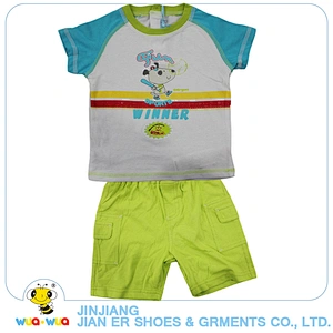 OEM service brand name 0-24M kids boys clothing sets for sale