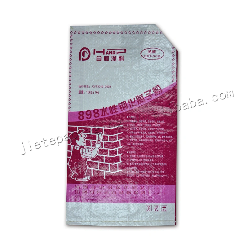 Cheap white plastic bopp laminated pp woven cement bag for packaging lime paste, clay, lime, cement mortar, fly ash, diatomite
