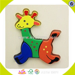 wholesale hot sale child wooden diy puzzle toy interesting baby wooden diy puzzle toy lovely wooden diy puzzle toy W14L022