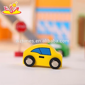 2018 wholesale baby wooden parking lot set toy new design kids wooden parking lot set toy wooden parking lot set toy W04B036