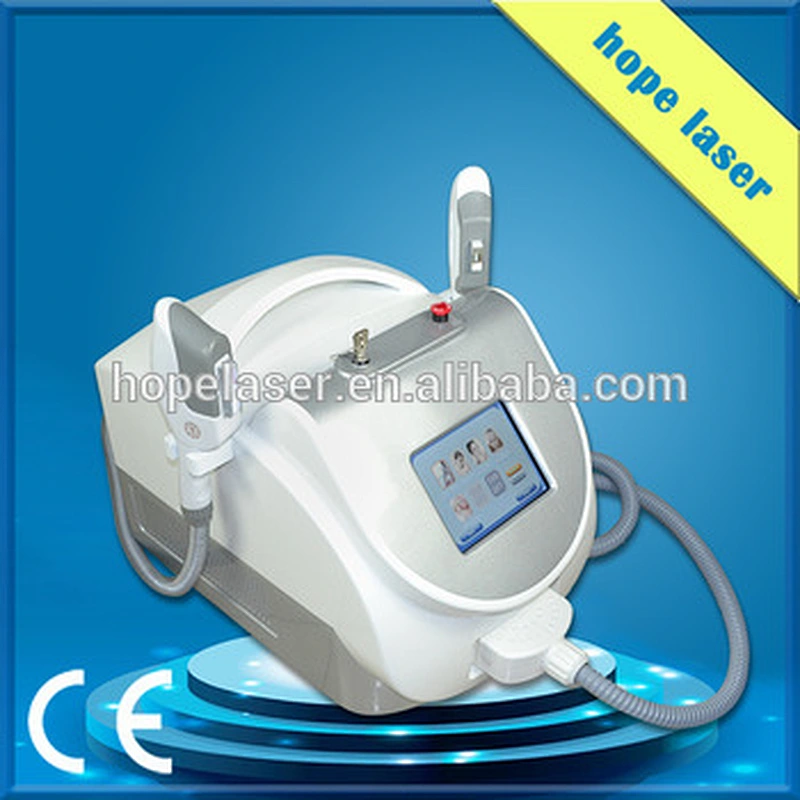 Beauty salon and spa use shr laser two handles ipl shr opt portable hair removal machine
