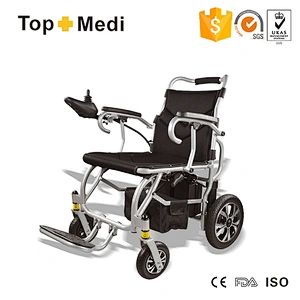 Medical Equipment Lightweight Folding Power Electric Wheelchair with lithium battery