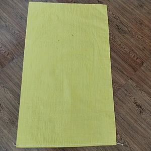 Custom wholesale bopp laminated yellow bag for industrial use 50kg