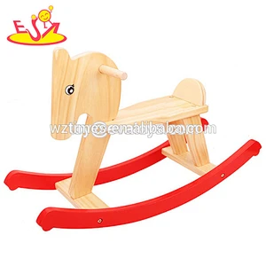 Wholesale newest wooden baby giraffe rocking horse teaching aid wooden giraffe rocking horse W16D025