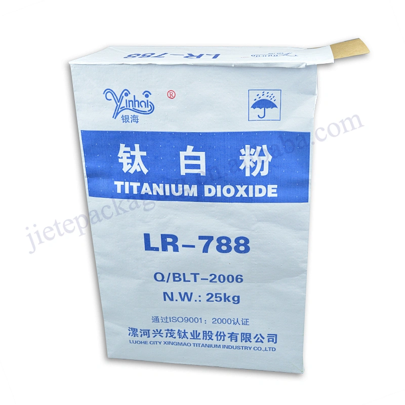 25kg moisture proof multilayer kraft paper titanium white powder bag
