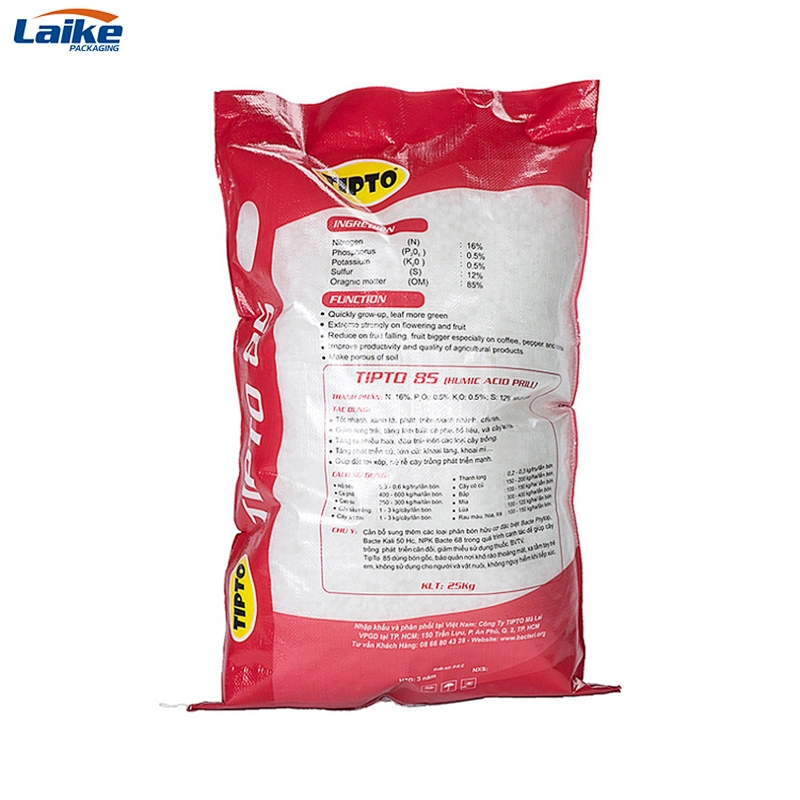 Agricultural offset print 50kg plastic fertilizer bag, fertilizer soil packaging bag, polypropylene woven empty bag