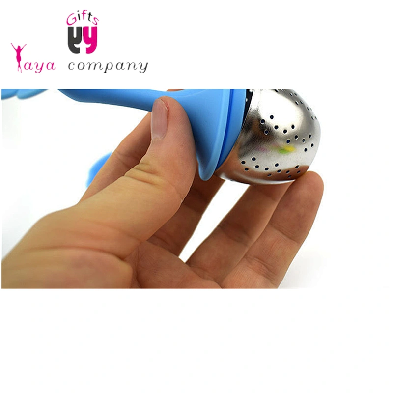 Colorful 100% Food Grade Silicone stainless steel Tea Infuser Stainless steel Etching