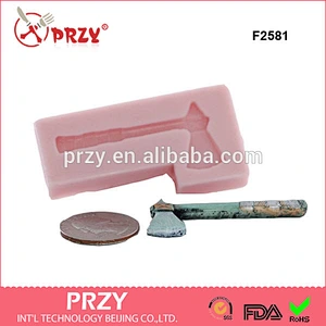 F2581 Tomahauk Silicone Mold Hatchet fondant Mold Ax Mold for silicone