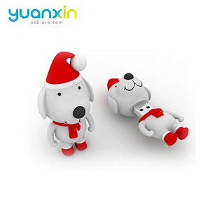 Dog shape wholesale buy oem pvc usb flash drive