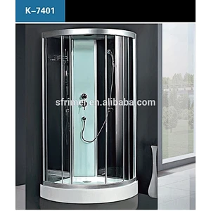 Sector Shape Corner Enclose Portable Shower Room Shower Cabin With Acrylic Base