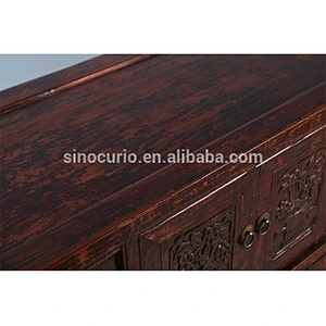 2017 wholesale china furniture antique curio furniture solid wood cabinet