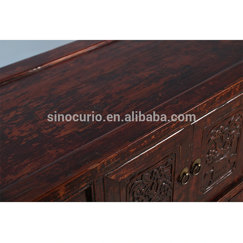 2017 wholesale china furniture antique curio furniture solid wood cabinet
