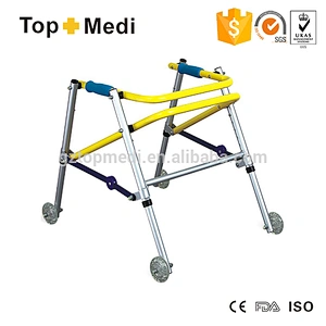 Best selling products height adjustable aluminum foldable children walker rollator