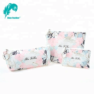 Promotional Cosmetic Bag Leather Zip Bag for Travel Kit