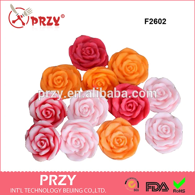 F2602 High Quality 16 holes flower Silicone fondant Molds Silicone Mold for cake decoration