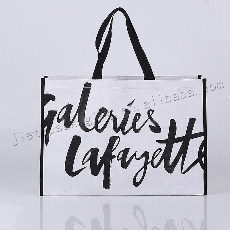 New Design Foldable And Reusable Bopp Laminated Pp Woven Tote Shopping Bag For Clothes,Shoes,Market