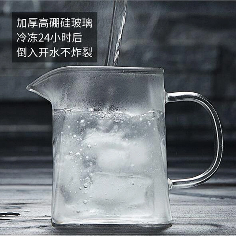 China High Borosilicate Glass Tea Pot Customized Logo Glass Water Pot 260ml Exquisite 304 SS Water Kettle