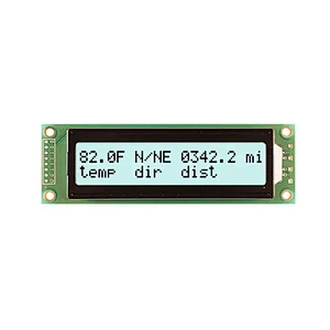 LCD CHAR DISP 20X2 Serial/ I2C/ RS232/6800/8080 Interface