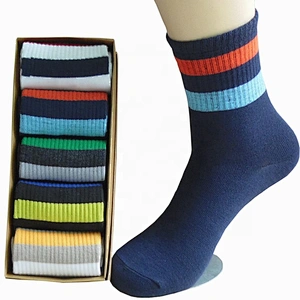 High Quality Custom cotton blank dress men's socks