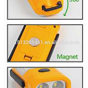 2018 New Magentic 3W COB Working Light with internal hanging hook flashlight lamp wheel