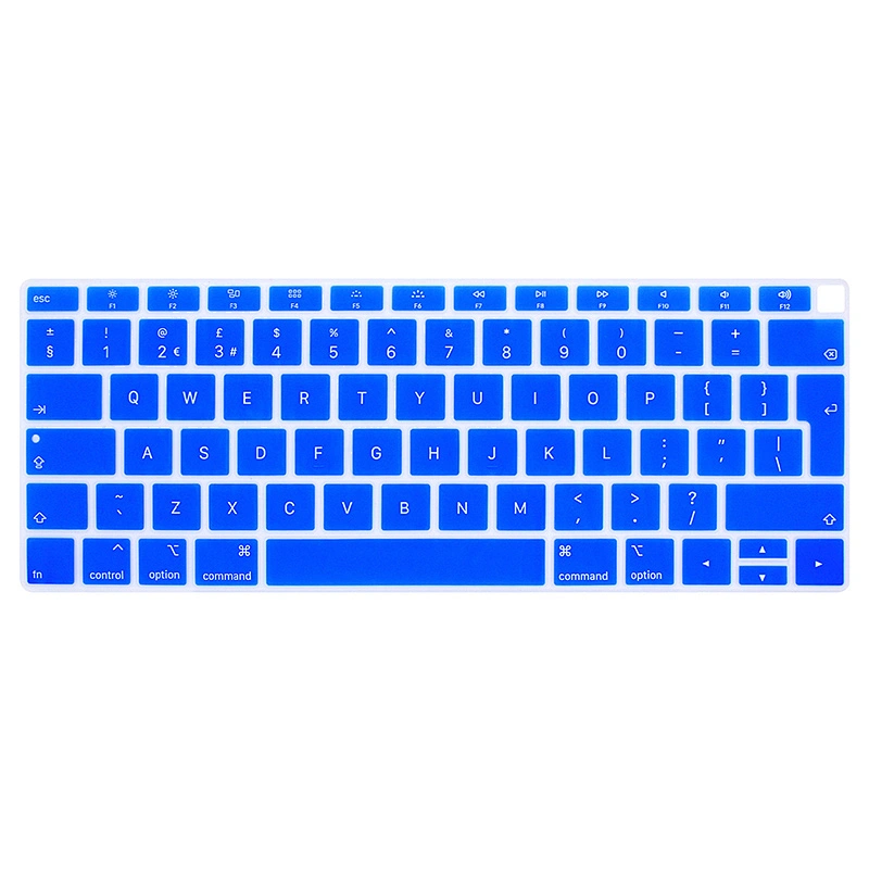 Hot Sale Dustproof colored Silicone English Keyboard Cover laptop skin For macbook air a1932 covers Air 13