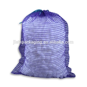 Purple raschel mesh net bag for fruit,vegetables