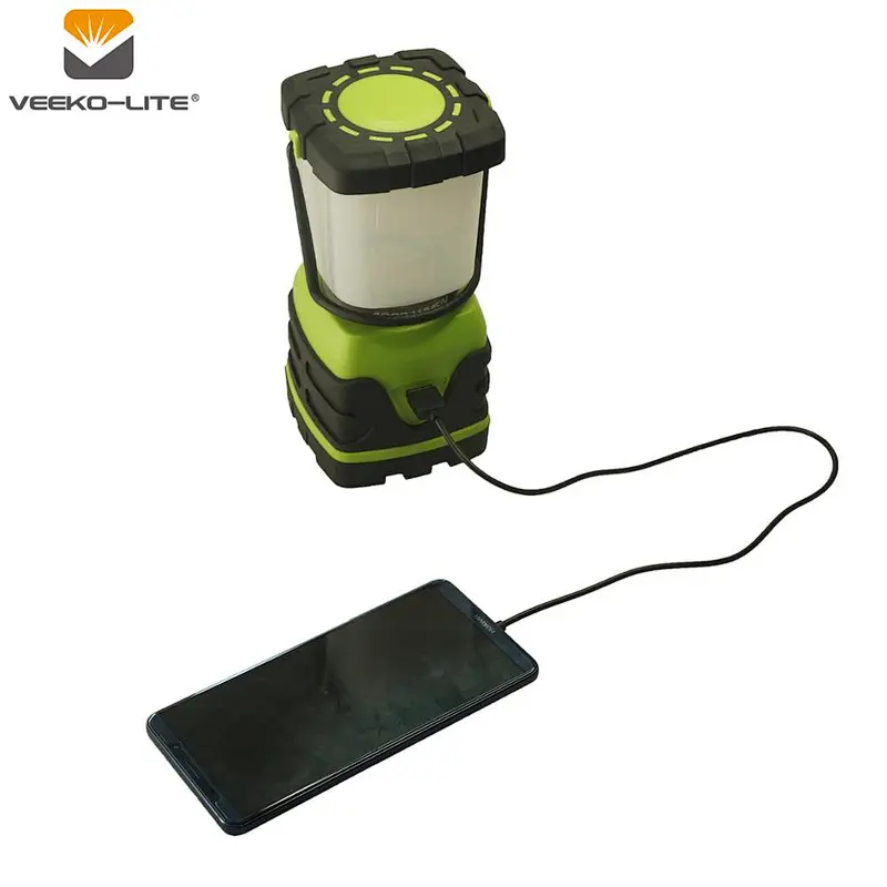 2018 New outdoor SMD LED UV light USB rechargable camping lamp flashlight