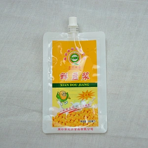 PE stand up abnormality nozzle plastic food bag for snack packaging