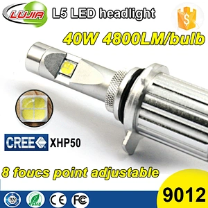 2017 Car LED Headlight bulb 9012 d2r d2s d2 L5 adjustable /9600LM Crees fog light LED car Head light kit H7 H11 6000K fog light