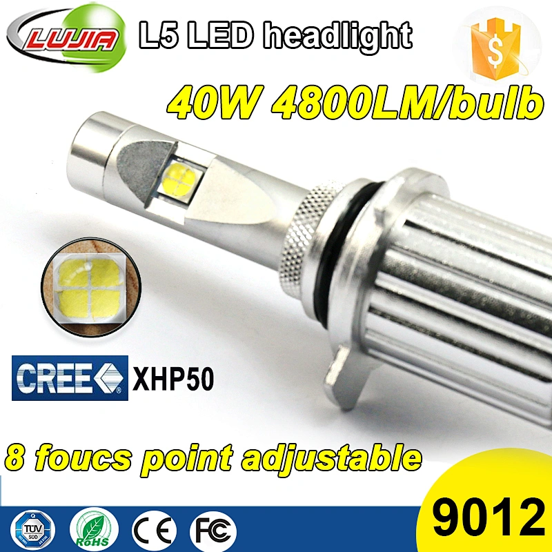2017 Car LED Headlight bulb 9012 d2r d2s d2 L5 adjustable /9600LM Crees fog light LED car Head light kit H7 H11 6000K fog light