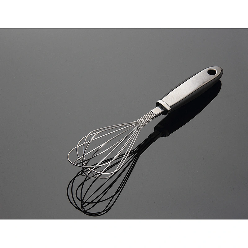 Healthy Stainless Steel Colorful Silicone Flat Whisk
