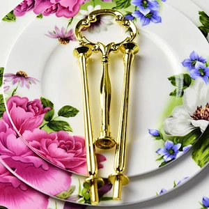 Ceramic Purple flower dish cake plate series for celebration