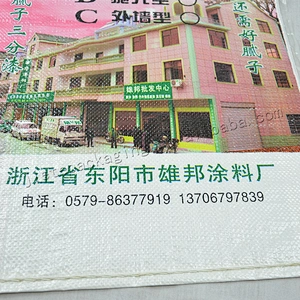 20kg White plastic pp woven laminated bag for wall putty powder