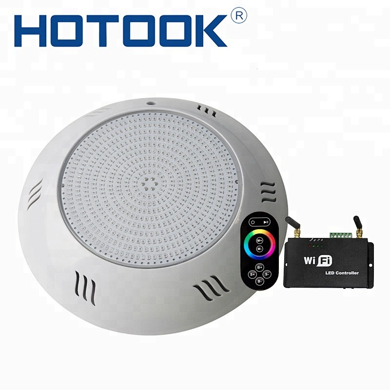 RGB Remote control Concrete Vinyl liner pool wall mounted waterproof wireless pool lights
