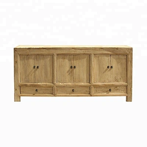 wholesale chinese antique rustic reclaimed elm wood storage buffet furniture
