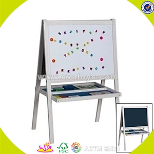 Wholesale useful wooden easel board top quality baby wooden easel board educational baby wooden easel board W12B012